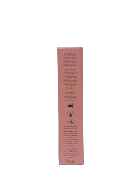 Charcoal-Free Musk Rose Incense Sticks | 70 Sticks with Wooden Star – Home Decor on Brown Living™. SKU: MRIS001. Img 2.