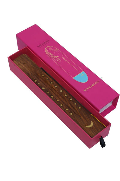 Charcoal-Free Nag Champa Incense Sticks | 70 Sticks with Wooden Star – Home Decor on Brown Living™. SKU: NCIS009. Img 1.