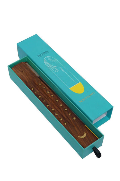 Charcoal-Free Sea Lemon Incense Sticks | 70 Sticks with Wooden Star – Home Decor on Brown Living™. SKU: SLIS003. Img 1.