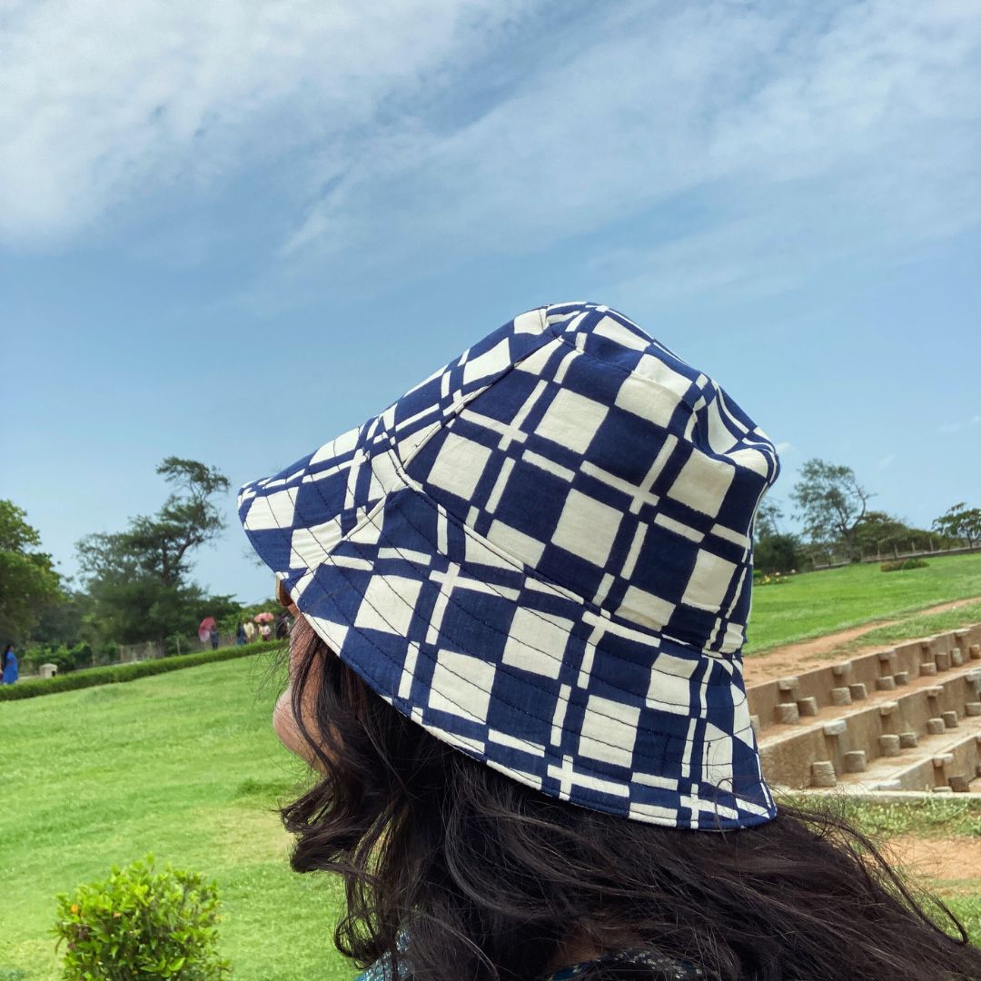 Check Mate Cotton Bucket Hats | Printed | Verified Sustainable by Brown Living™