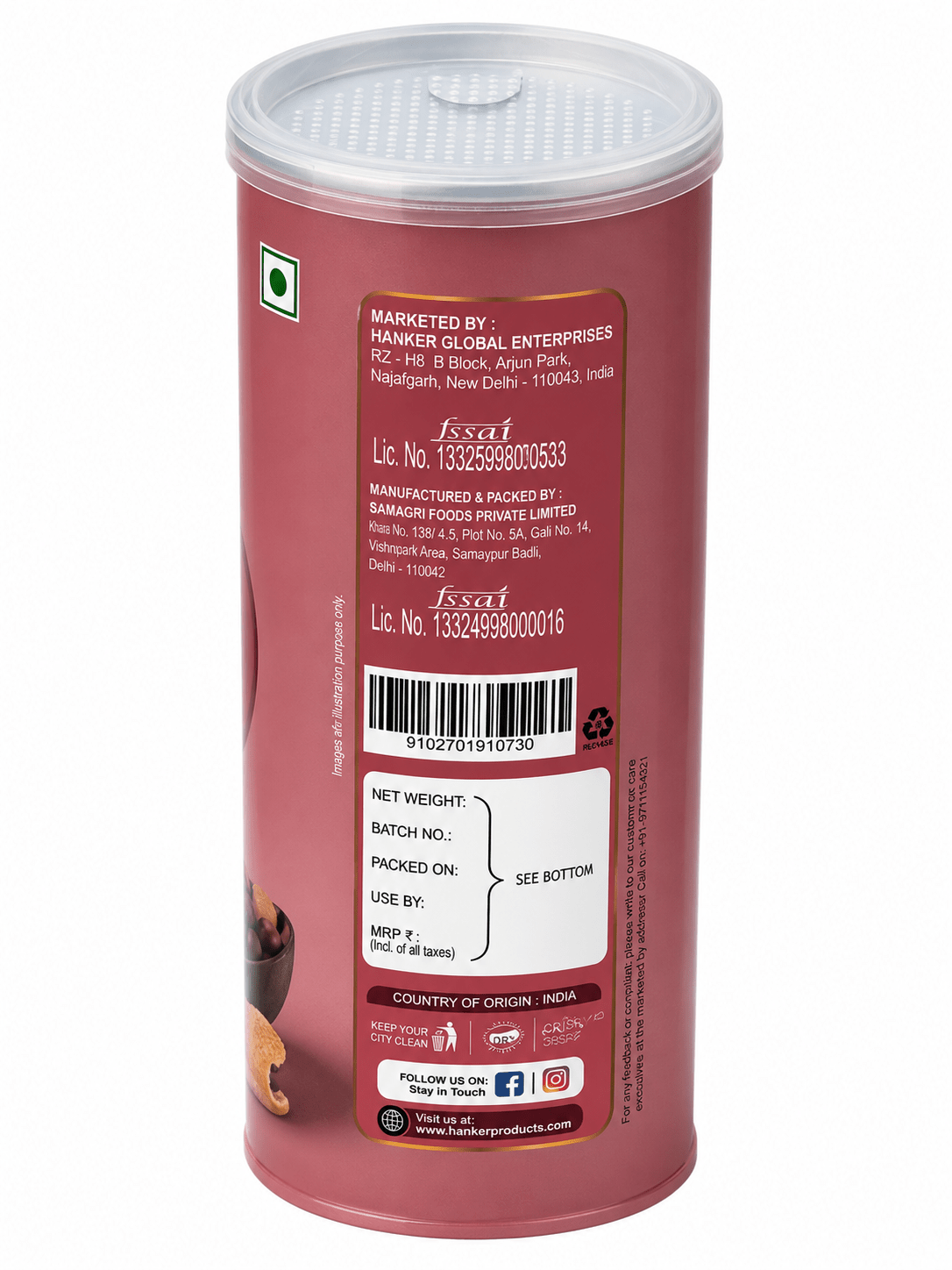 Cheese & Herbs Makhana 60g | Roasted Fox Nuts Savoury Snack – Healthy Snacks on Brown Living™. SKU: HGE0002. Img 4.