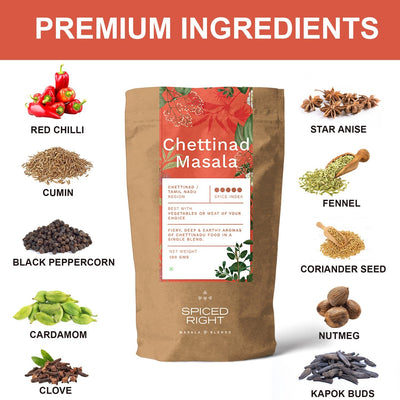 Chettinad Masala - Tamil Nadu Spice Blend, No Fillers – Seasonings & Spices on Brown Living™. SKU: SRCH. Img 6.