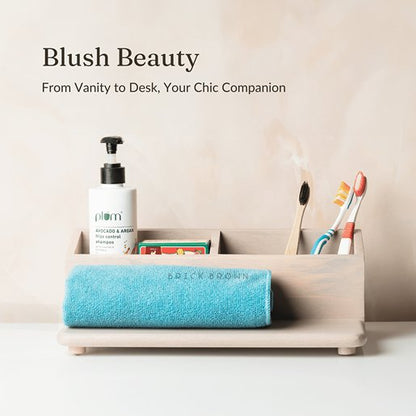 Chic Makeup & Accessory Desk Organizer for Dressing Tables, Bathrooms, and Kitchens, Table Counter Top | Verified Sustainable by Brown Living™