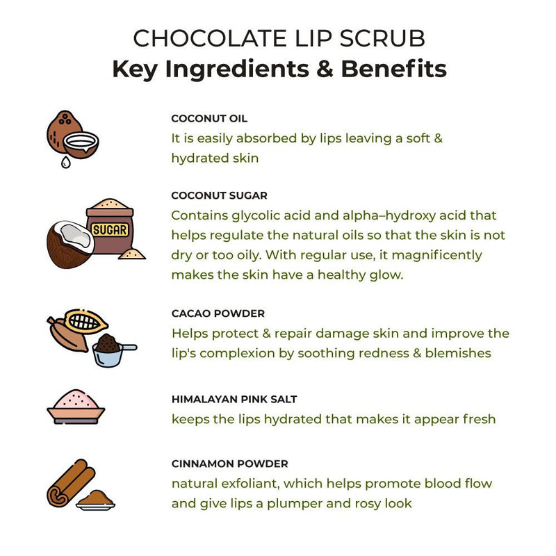 Chocolate Lip Scrub with Real Cacao & Coconut Sugar | AM & PM friendly (15 g) | Verified Sustainable Lip Scrub on Brown Living™