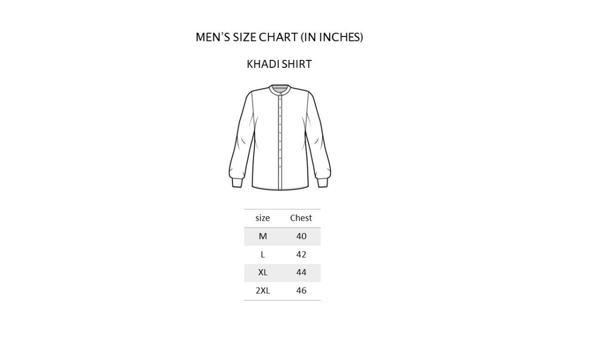 Chocolate Mandarin Collar Khadi Shirt | Verified Sustainable by Brown Living™