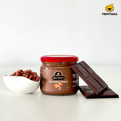 Chocolate Peanut Butter | Roasted Peanuts & Chocolate | 300g – Jams & Spreads on Brown Living™. SKU: TP-NB-CPB. Img 2.