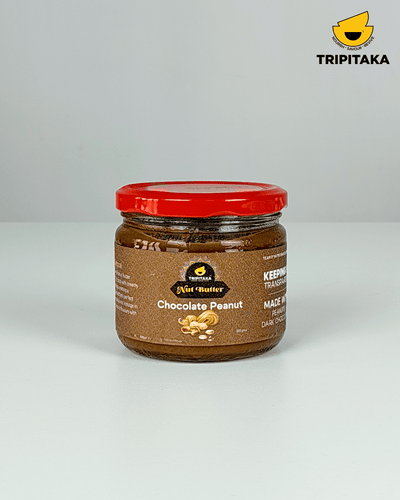 Chocolate Peanut Butter | Roasted Peanuts & Chocolate | 300g – Jams & Spreads on Brown Living™. SKU: TP-NB-CPB. Img 1.