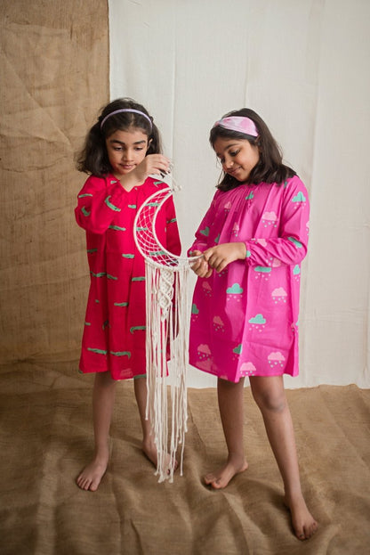 Christmas Crocodile - Girls Comfort Wear | Verified Sustainable by Brown Living™