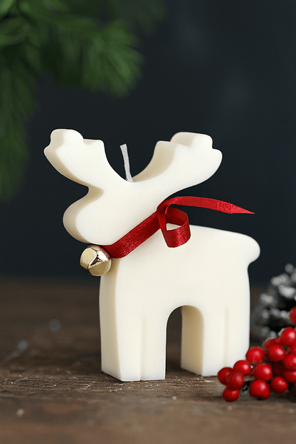 Christmas Reindeer Candle SnowWhite | Festive Candles | Set of 2 – Candles & Fragrances on Brown Living™. SKU: LUSH_0027. Img 3.