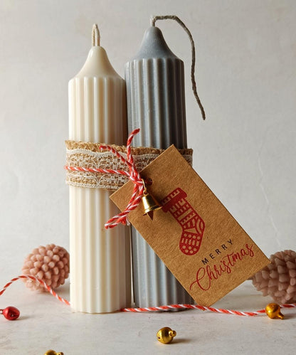Christmas Special - Hope Pillar Set of 2 Candles – Candles & Fragrances on Brown Living™. SKU: HPC04305_N. Img 2.
