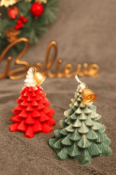 Christmas Tree Candle – Set of 2 | Festive Decorative Candles – Candles & Fragrances on Brown Living™. SKU: LUSH_0028. Img 2.
