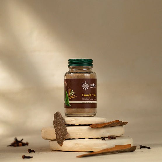 CinnaFresh | Handmade Clove & Cinnamon Toothpowder (50gms) | Verified Sustainable by Brown Living™