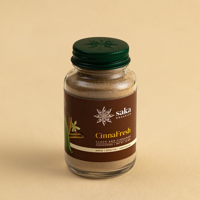 CinnaFresh | Handmade Clove & Cinnamon Toothpowder (50gms) | Verified Sustainable by Brown Living™