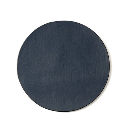 Circular Mouse Pad – Plant Leather & Cork (Black & Cork) – Desk Accessories on Brown Living™. SKU: CPMPGH004. Img 1.