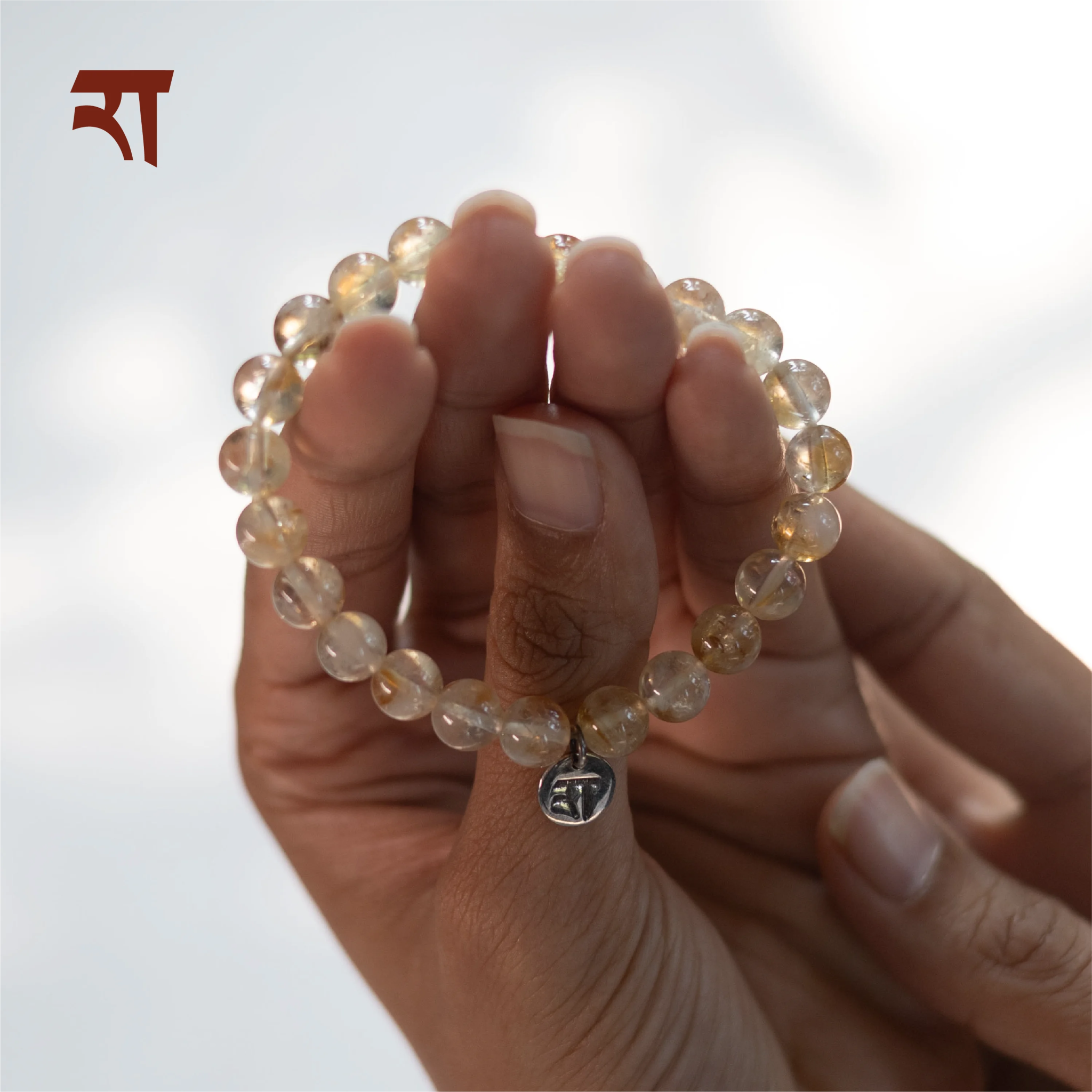 Citrine Bracelet | Healing Crystal Jewelry – Womens Bracelets on Brown Living™. SKU: RA-BR-CT-01. Img 2.