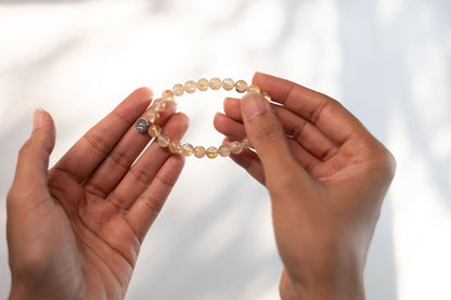 Citrine Bracelet | Healing Crystal Jewelry – Womens Bracelets on Brown Living™. SKU: RA-BR-CT-01. Img 3.