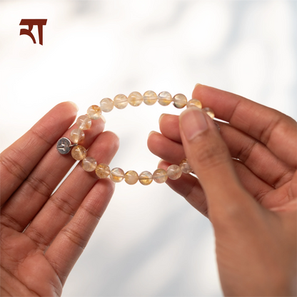 Citrine Bracelet | Healing Crystal Jewelry – Womens Bracelets on Brown Living™. SKU: RA-BR-CT-01. Img 1.