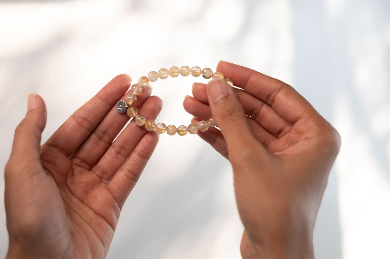 Citrine Bracelet | Healing Crystal Jewelry – Womens Bracelets by Rā The Studio available on Brown Living™. . SKU: RA - BR - CT - 01. Img 3.