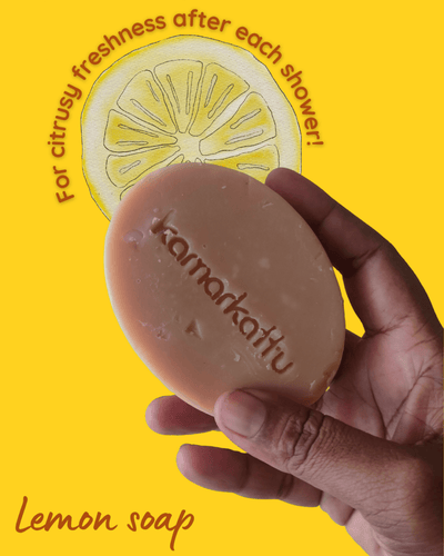 Citrus bath soaps - Handmade : Pack of 3 – Body Soap on Brown Living™. SKU: lns3withall. Img 2.