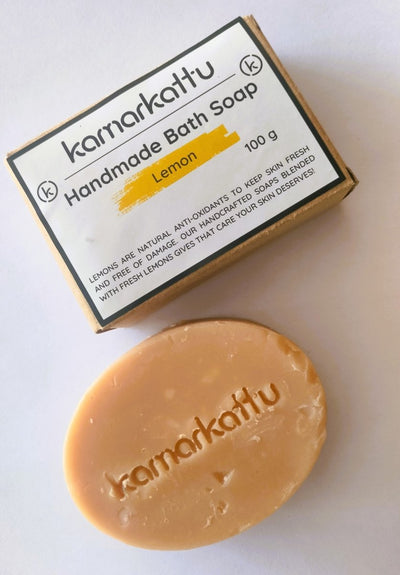 Citrus bath soaps - Handmade : Pack of 3 – Body Soap on Brown Living™. SKU: os3withall. Img 6.