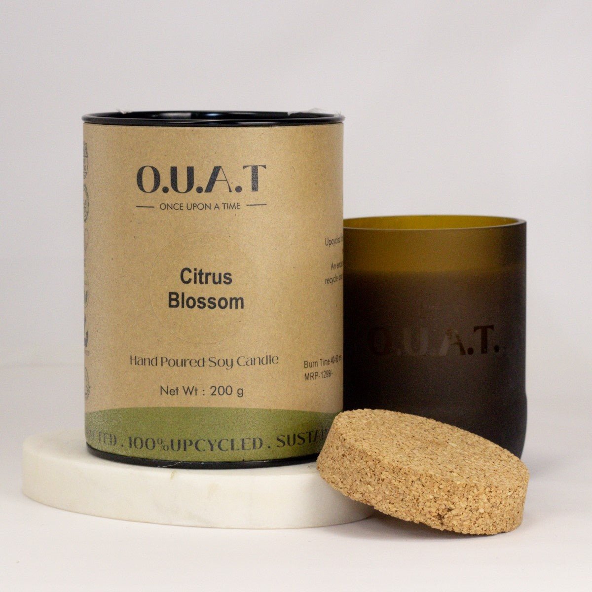 Citrus Blossom Handpoured Soy wax Candle – Candles & Fragrances on Brown Living™. SKU: OCB6. Img 1.