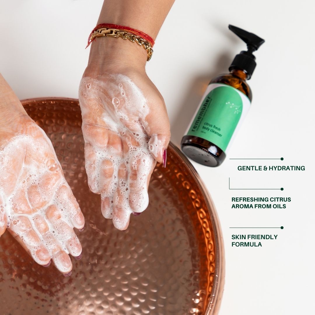 Citrus Body Wash & Cleanser | Refreshing & Natural Skincare – Body Wash by remembher available on Brown Living™. . SKU: CITBC002. Img 3.