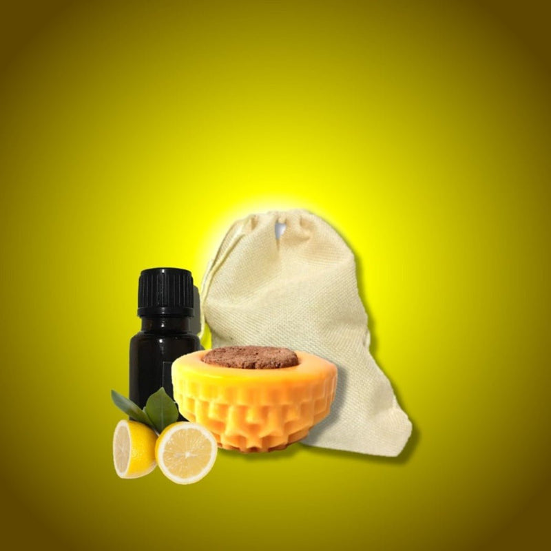 Citrus Burst: Yellow Wax Block Closet Freshener | Verified Sustainable by Brown Living™