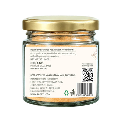 Citrus Radiance Face Pack | Tan Removal & Glow | 75g – Face Pack on Brown Living™. SKU: ECOTYL00068. Img 7.