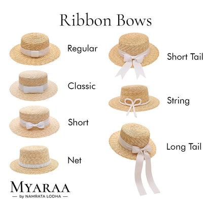 Classic Boater Hat with Grey Ribbon | Timeless Summer Style – Womens Hat on Brown Living™. SKU: MBNL00251. Img 6.