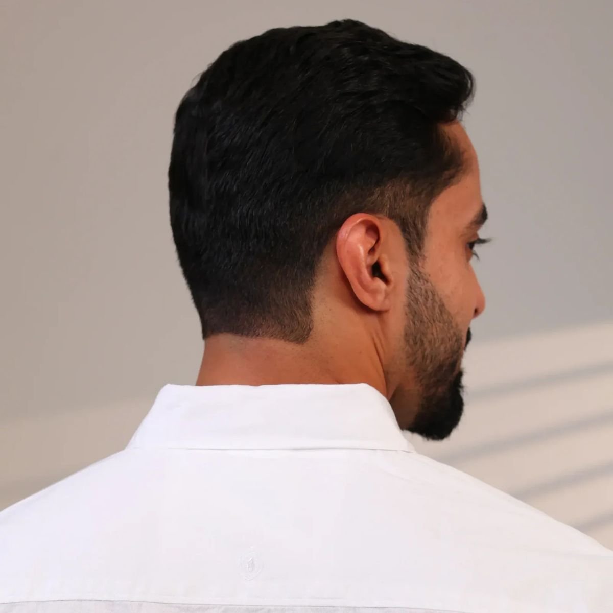 Classic Cotton White Shirt – Timeless & Elegant For Men – Mens Shirt on Brown Living™. SKU: SN - WT - F - S. Img 2.