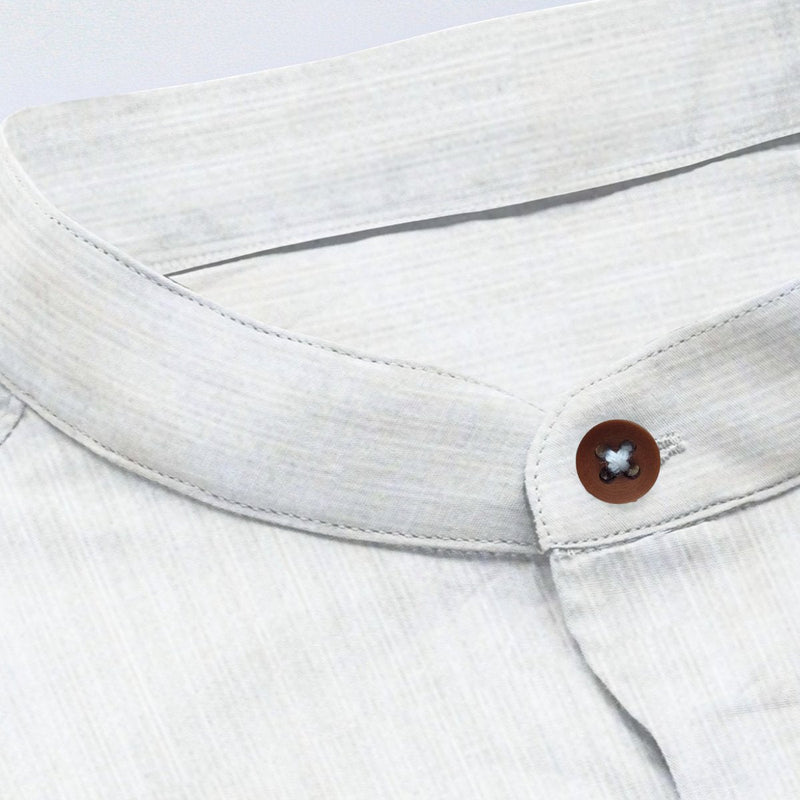 Classic Hemp and Bamboo Shirt in Solid White