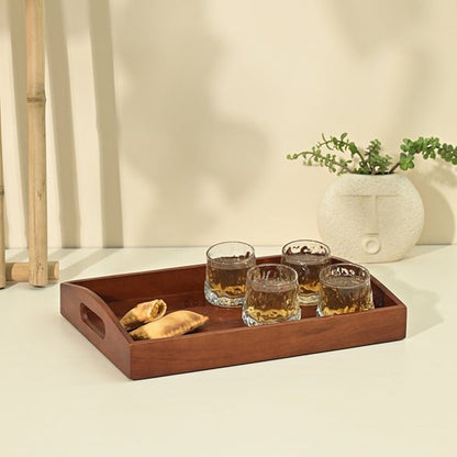 Classic Serving Wooden Tray (Large) | Verified Sustainable by Brown Living™