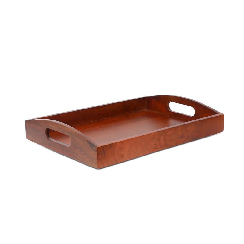 Classic Serving Wooden Tray (Large) | Verified Sustainable Trays & Platters on Brown Living™