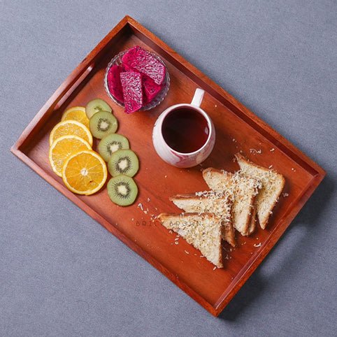 Classic Serving Wooden Tray (Large) | Verified Sustainable by Brown Living™