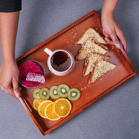 Classic Serving Wooden Tray (Large) | Verified Sustainable by Brown Living™