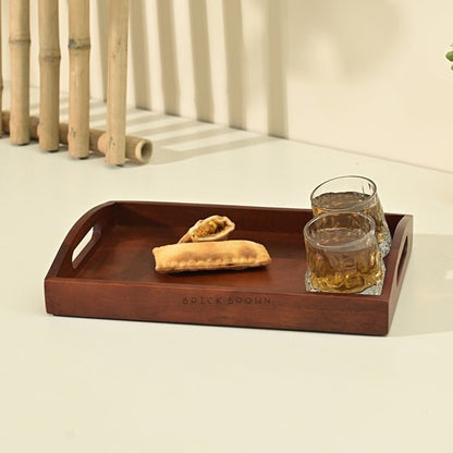 Classic Serving Wooden Tray (Small) | Verified Sustainable by Brown Living™