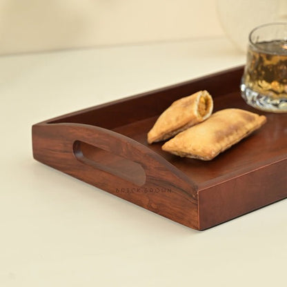 Classic Serving Wooden Tray (Small) | Verified Sustainable by Brown Living™