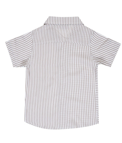 Classic White Shirt for Kids – Comfortable Cotton Casual Wear – Kids Shirts on Brown Living™. SKU: PB229_1. Img 2.