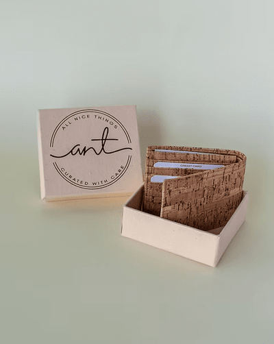 Classy Vegan Cork Wallet | Eco - Friendly Sustainable Wallet – Mens Wallet on Brown Living™. SKU: ANTCVCW. Img 9.