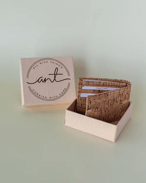 Classy Vegan Cork Wallet | Eco - Friendly Sustainable Wallet – Mens Wallet on Brown Living™. SKU: ANTCVCW. Img 9.