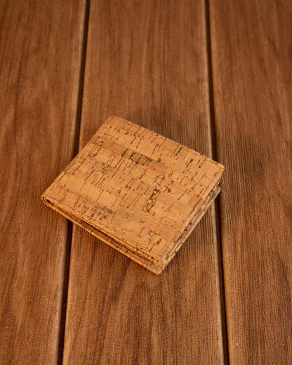 Classy Vegan Cork Wallet | Eco - Friendly Sustainable Wallet – Mens Wallet on Brown Living™. SKU: ANTCVCW. Img 7.