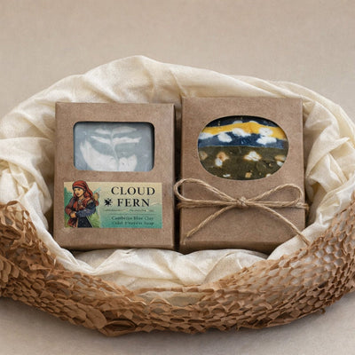 Cloud Fern & Twilight Herbscape Soap Set (Pack of 2) – Soap on Brown Living™. SKU: LN-SET-CFTH-01. Img 1.