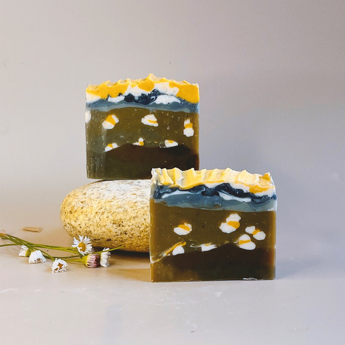 Cloud Fern & Twilight Herbscape Soap Set (Pack of 2) – Soap on Brown Living™. SKU: LN-SET-CFTH-01. Img 2.