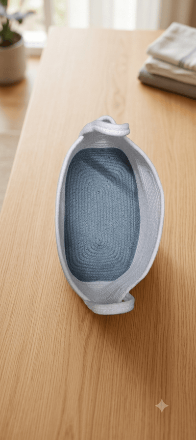 CloudNest Organizer | Cotton Rope Multipurpose Basket – Baskets & Boxes on Brown Living™. SKU: OEP950. Img 3.