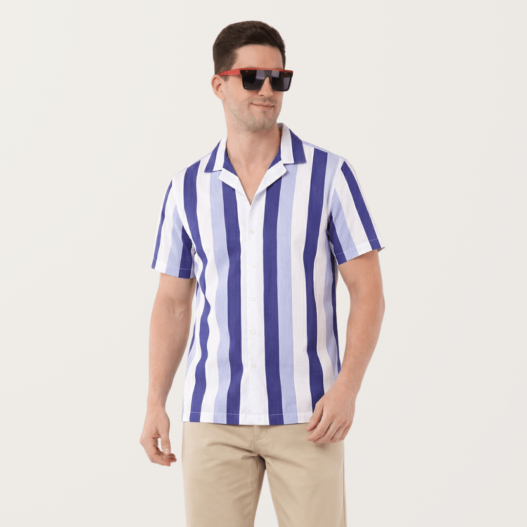 Coastline Hemp Cotton Sustainable Shirt | Men – Men Shirt on Brown Living™. SKU: Coastline-S. Img 5.
