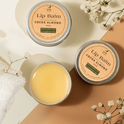 Cocoa Almond Lip Balm | For Dry & Chapped Lips – Lip Balms by Lilo Naturals available on Brown Living™. Pack Of 1 . SKU: SKU004 - 1. Img 7.