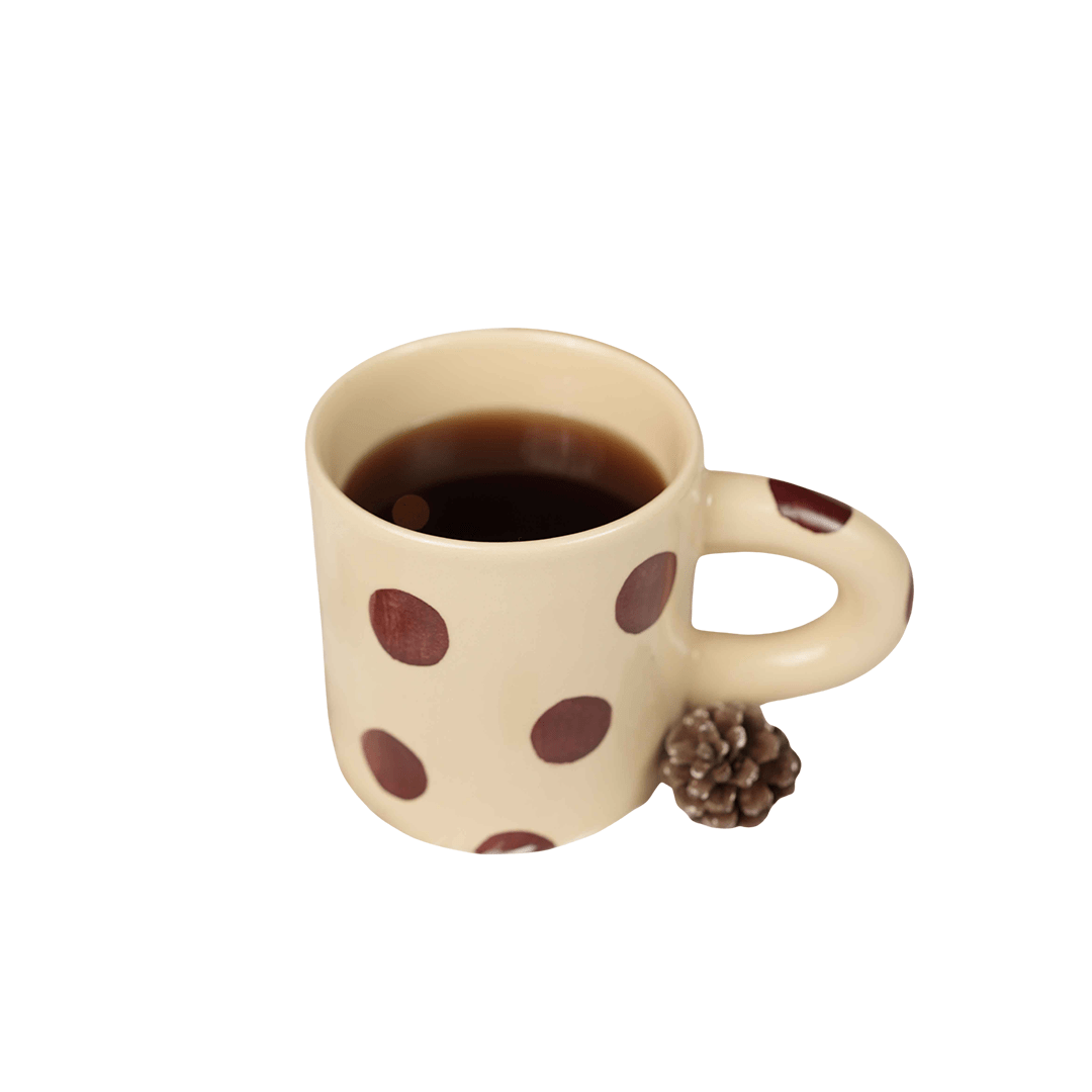 Cocoa Comfort Mug | Ceramic Coffee & Hot Chocolate Mug – Mugs on Brown Living™. SKU: CC6. Img 2.