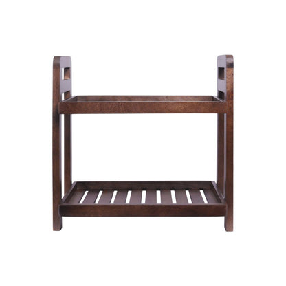 Cocoa Wooden Organizer with Dark Finishing | Verified Sustainable by Brown Living™