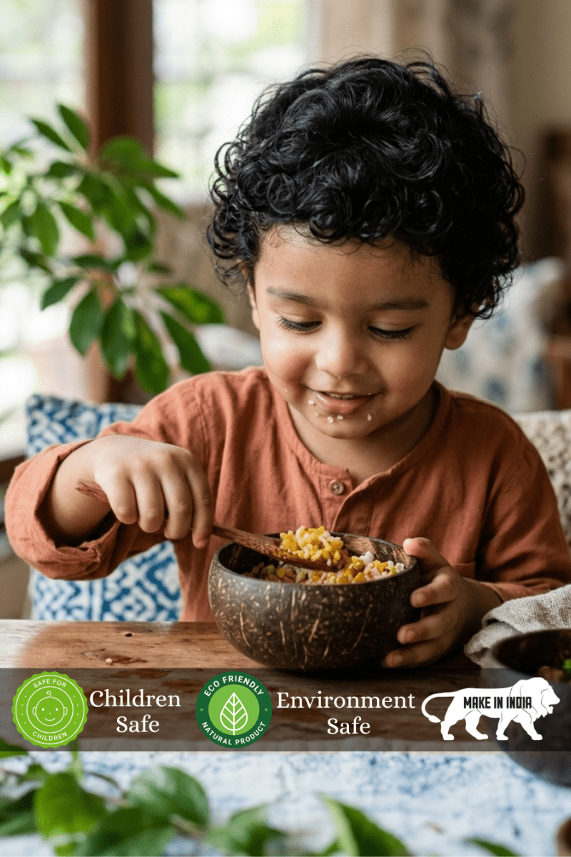 Coconut Bowl - Pack of 2 – Plates & Bowls on Brown Living™. SKU: 076-06754-AS-CB-002. Img 4.