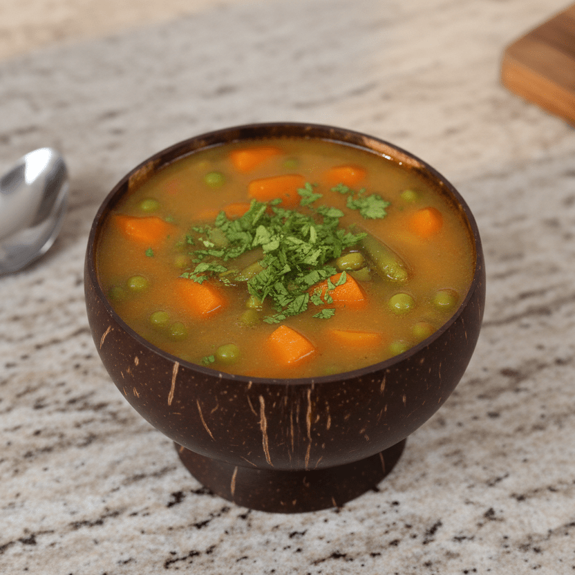 Coconut Coconut Shell Bowl | Raw Natural Coconut shell Bowl – Kitchen Organizers on Brown Living™. SKU: KOTT015. Img 4.